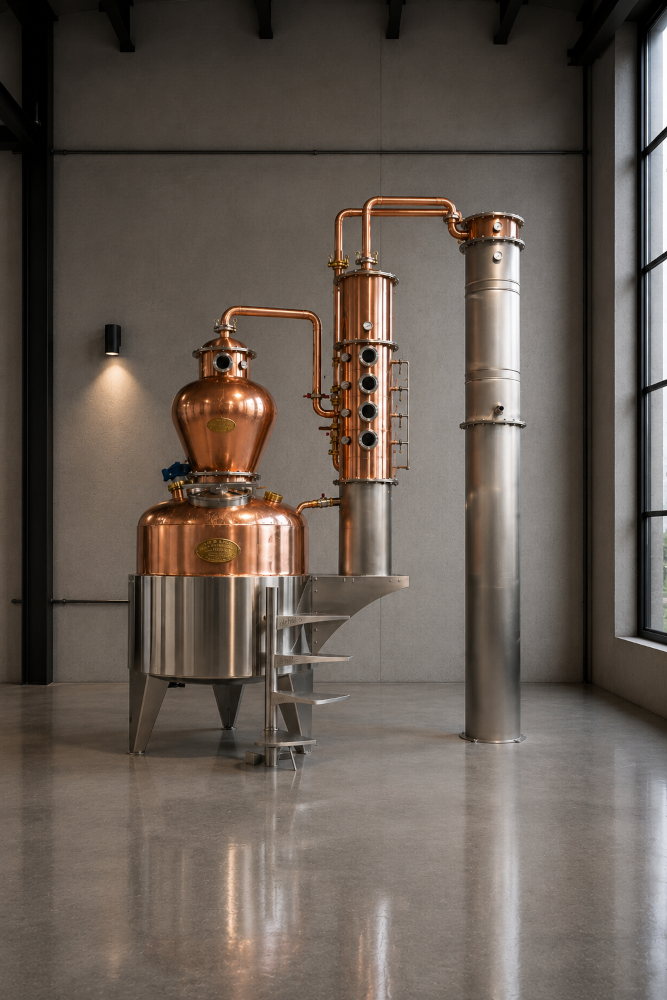 INDUSTRIAL STEAM DISTILLATOR  300-5000  LT